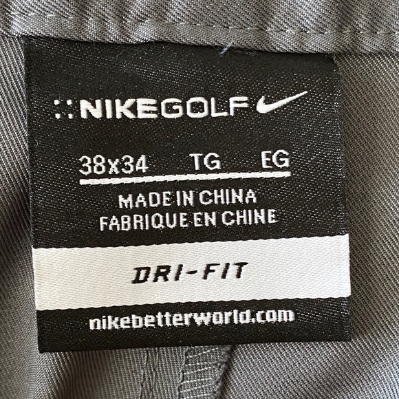 NIKE Golf Men's Performance‎ Lightweight Gray Activewear Golf Pants Size 38 x 34 - Picture 2 of 14